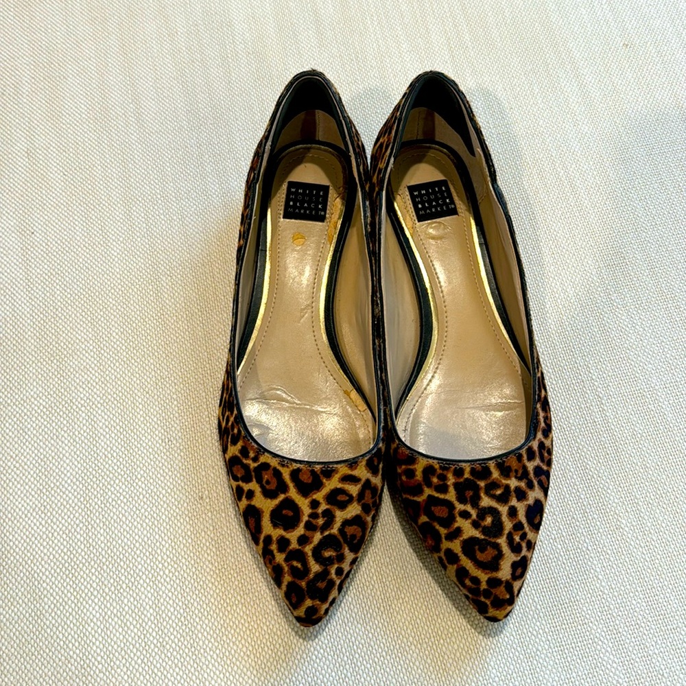 Whbm Leopard Print Flats - image 1